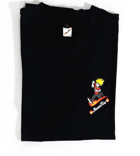 T-Shirt (regular) StreetFire® NERA (Logo Colorato)