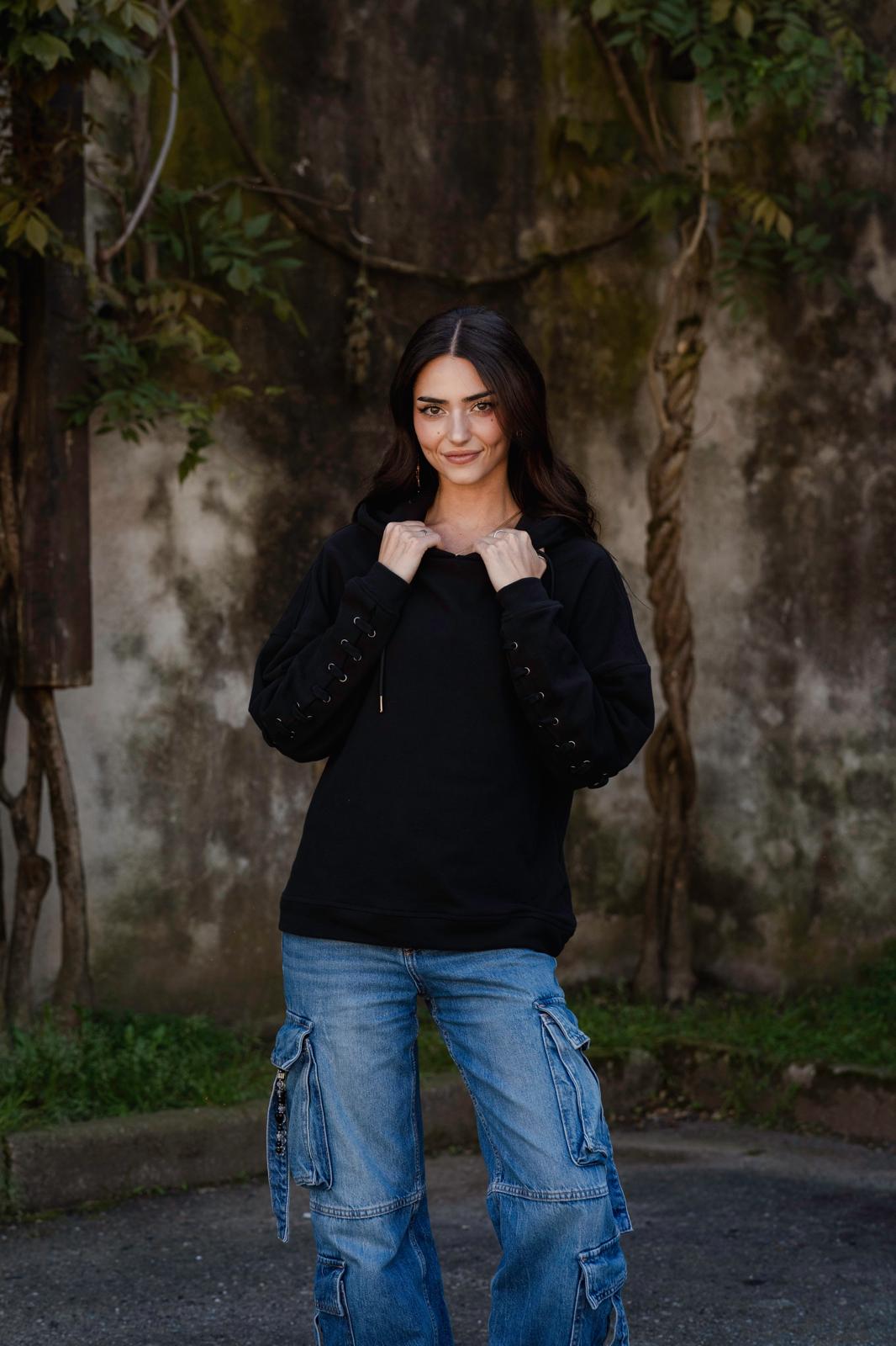 Never Basic — Laced Arc Hoodie 🖤🔥