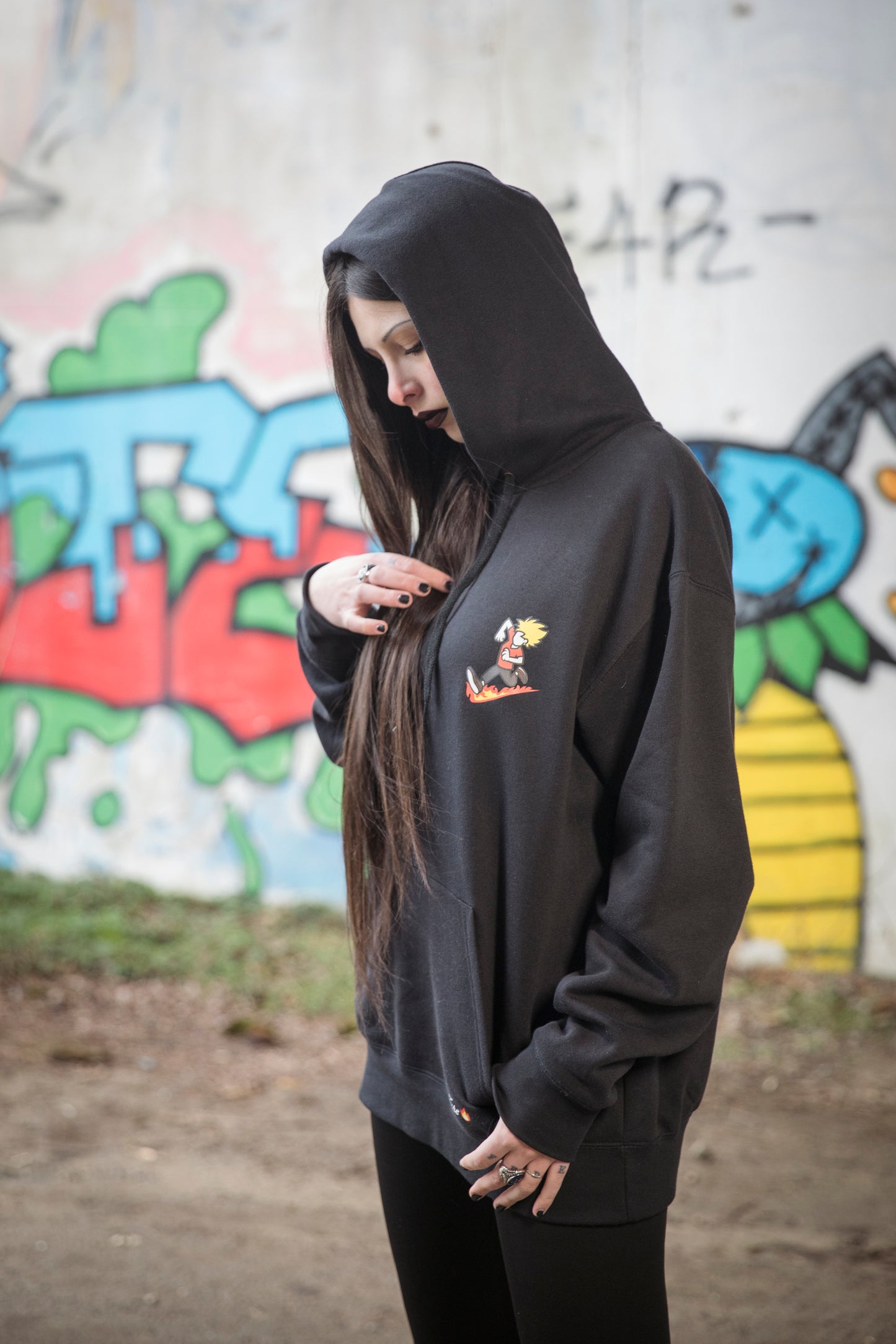 Felpa StreetFire® - Fit Classico (NERA Logo Colorato)