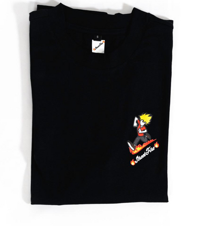 T-Shirt (regular) StreetFire® NERA (Logo Colorato)