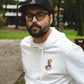 Felpa StreetFire® - Fit  Classico BIANCA (Logo Colorato)