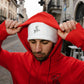 Felpa con Zip  ( Rossa Logo NO color)