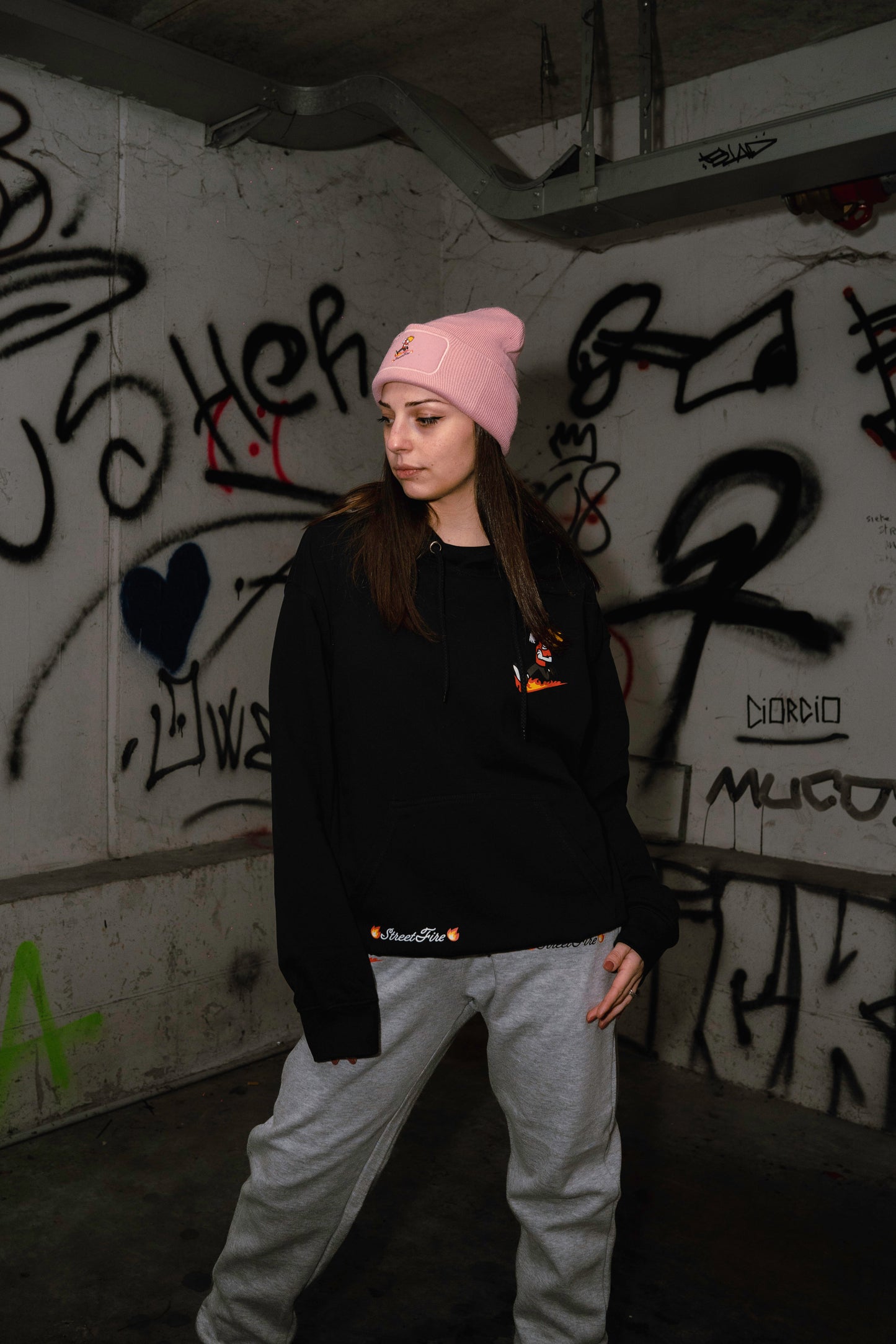 Felpa StreetFire® - Fit  Classico (NERA Logo Colorato)
