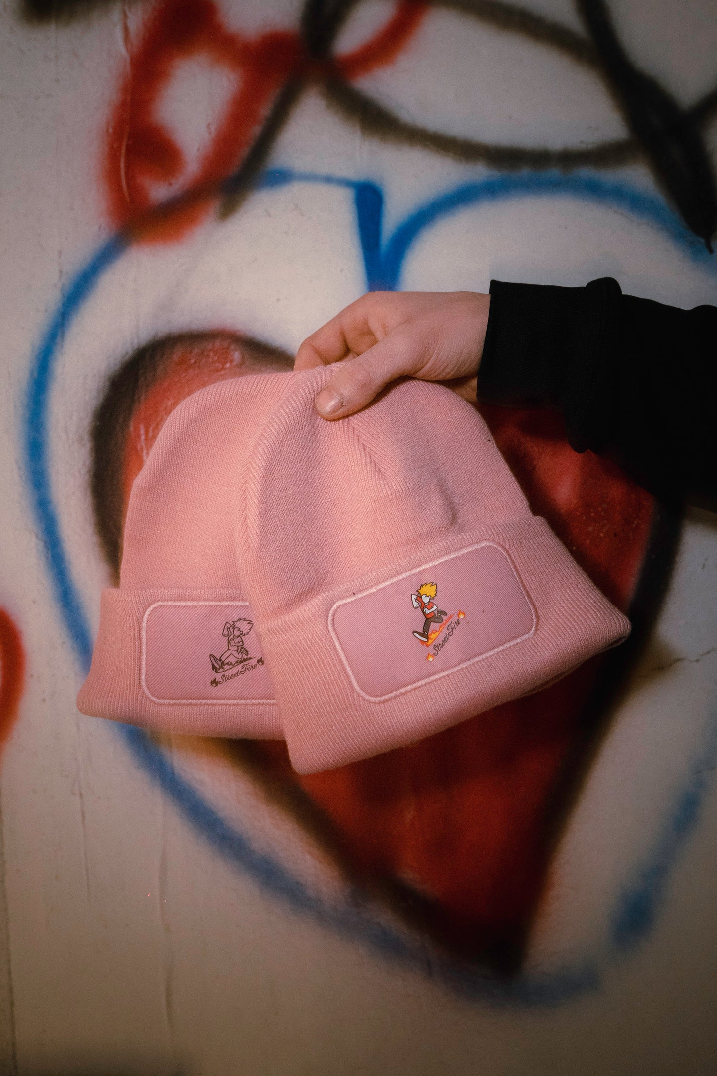 Cuffie StreetFire®  Type 1 - ROSA  Logo NO colore