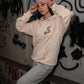 Felpa StreetFire® - Fit  Classico (OFF WHITE logo colorato)