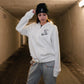 Felpa con Zip  (Bianca Logo NO color)
