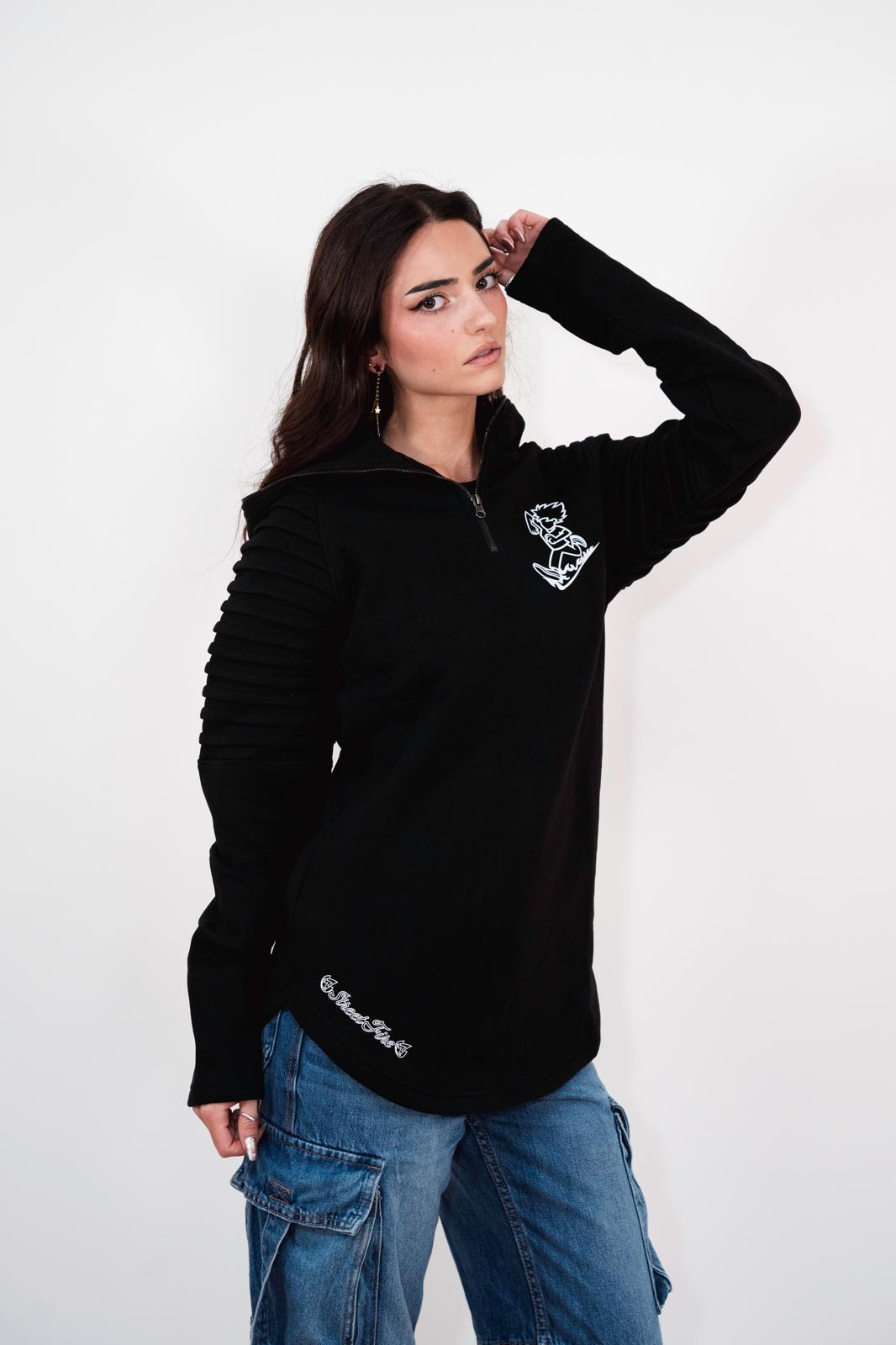 Never Basic — Split Hem Hoodie 🖤🔥