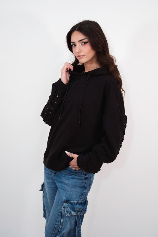 Never Basic — Laced Arc Hoodie 🖤🔥