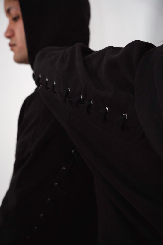 Never Basic — Laced Arc Hoodie 🖤🔥