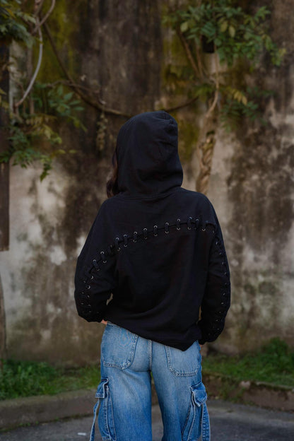 Never Basic — Laced Arc Hoodie 🖤🔥