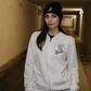 Felpa con Zip  (Bianca Logo NO color)